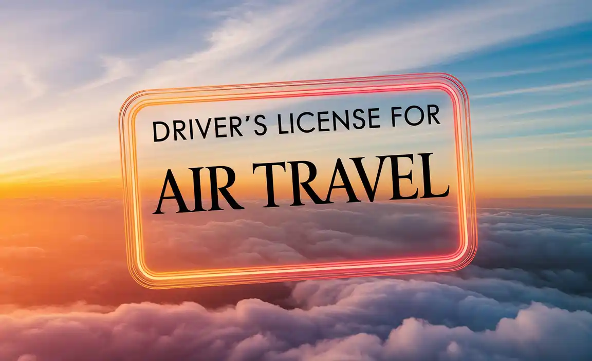 Drivers License for Air Travel