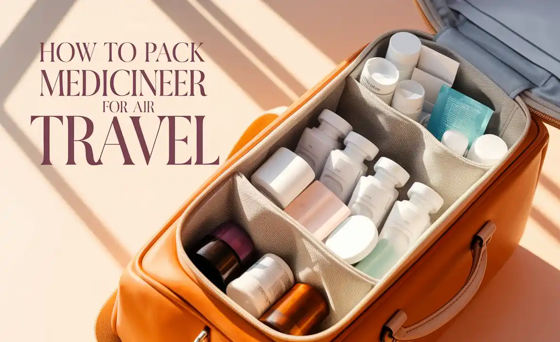 How To Pack Medicine For Air Travel