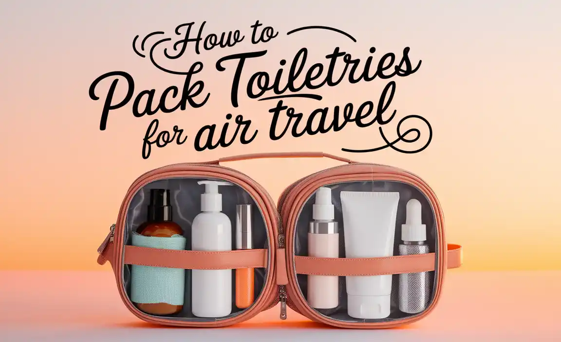 How To Pack Toiletries For Air Travel