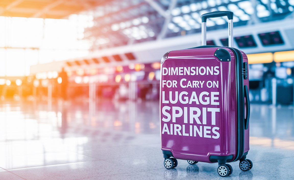 dimensions for carry on luggage spirit airlines