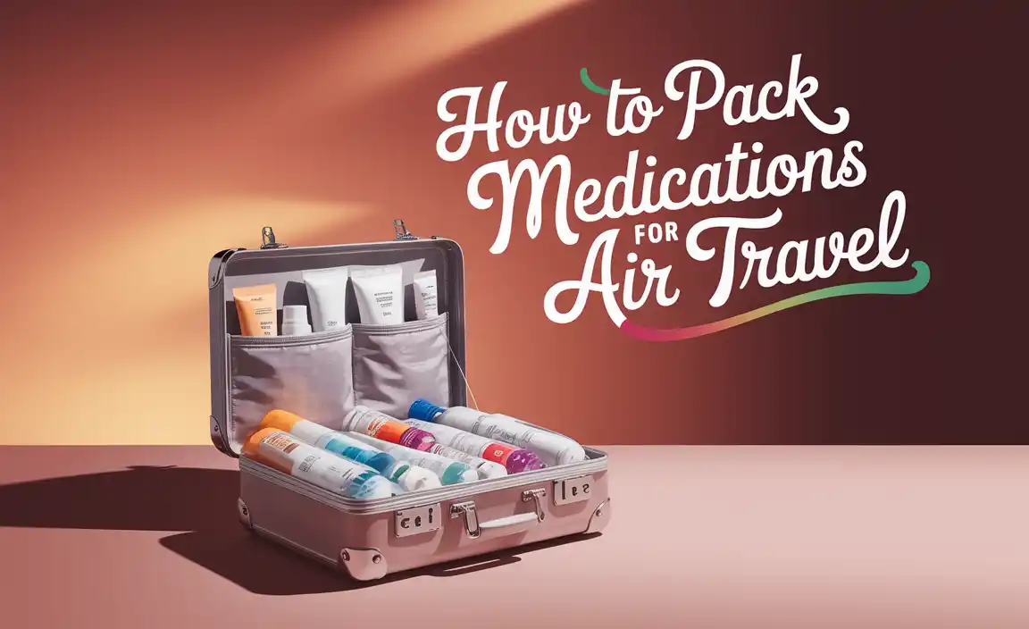how to pack medications for air travel