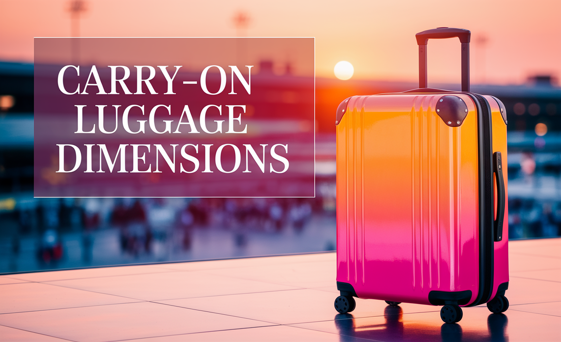 size of carry on luggage for airlines