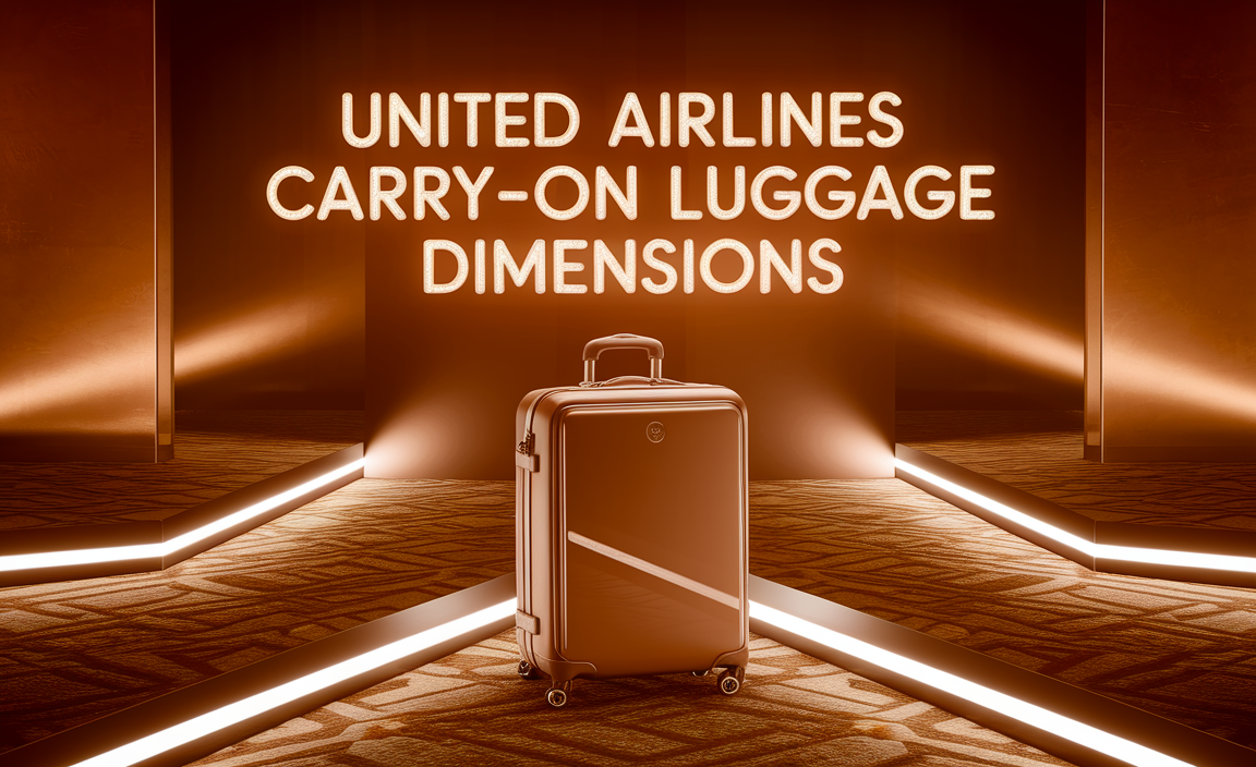 united airlines measurements for carry on luggage