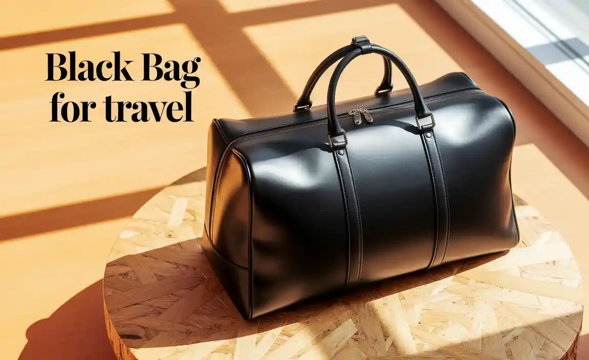 Black Bag For Travel