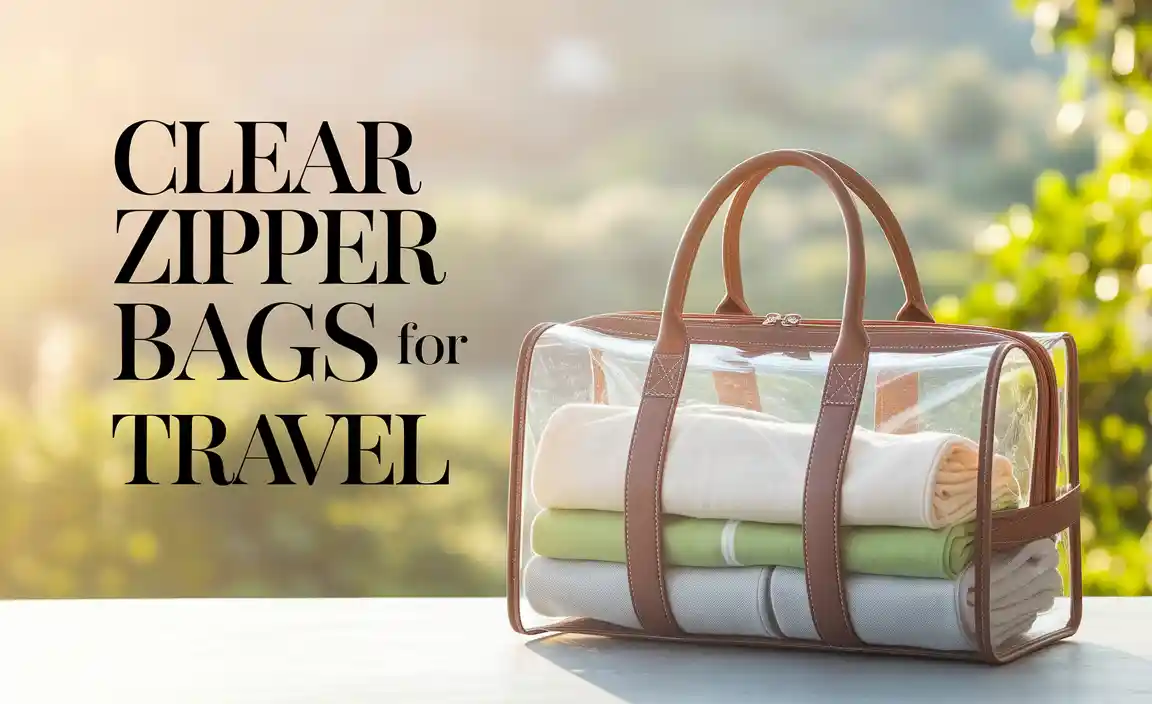Clear Zipper Bags For Travel