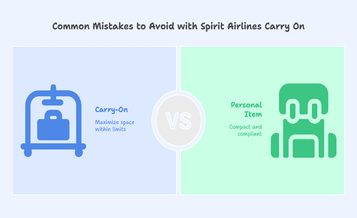 Common Mistakes to Avoid with Spirit Airlines Carry On