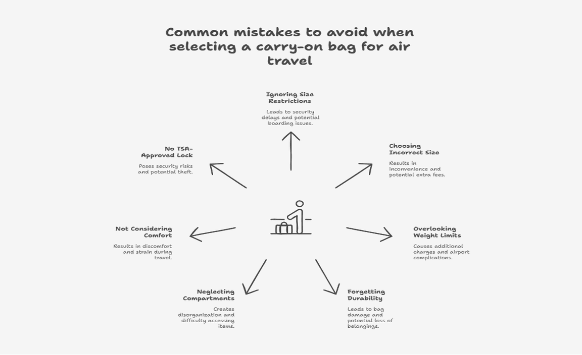 Common mistakes to avoid when selecting a carry-on bag for air travel