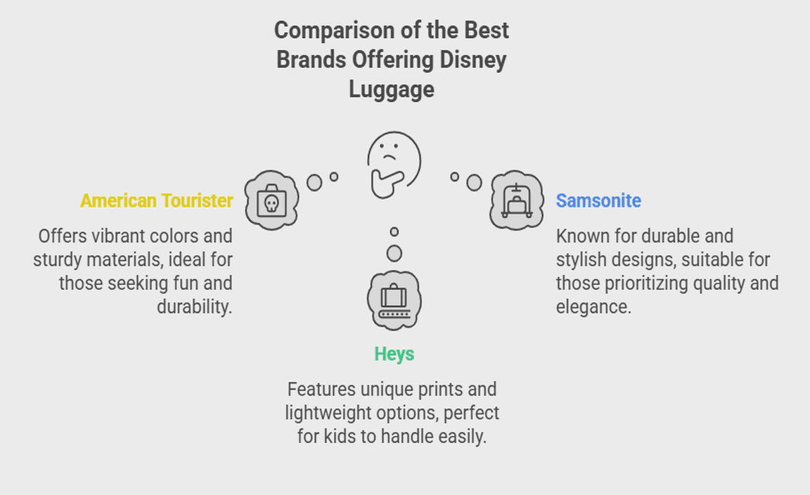 Comparison of the Best Brands Offering Disney Luggage