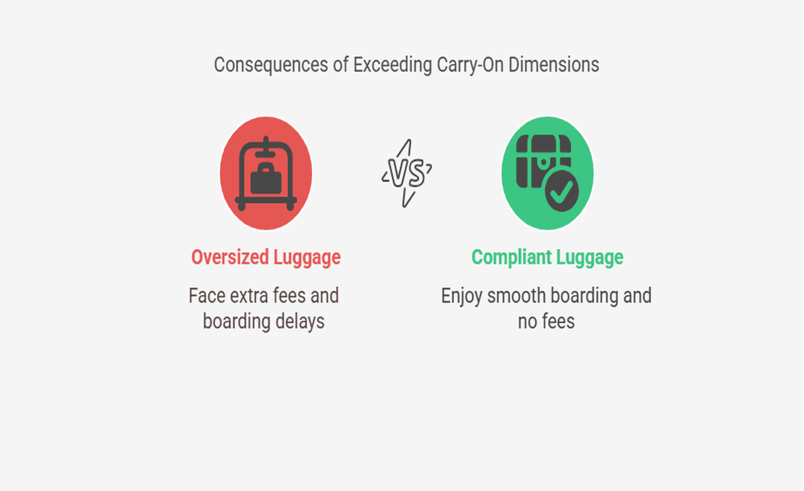 Consequences of Exceeding Carry-On Dimensions