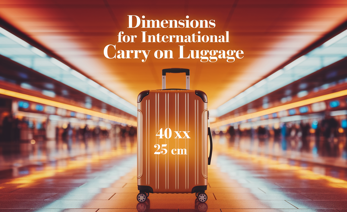 Dimensions For International Carry On Luggage