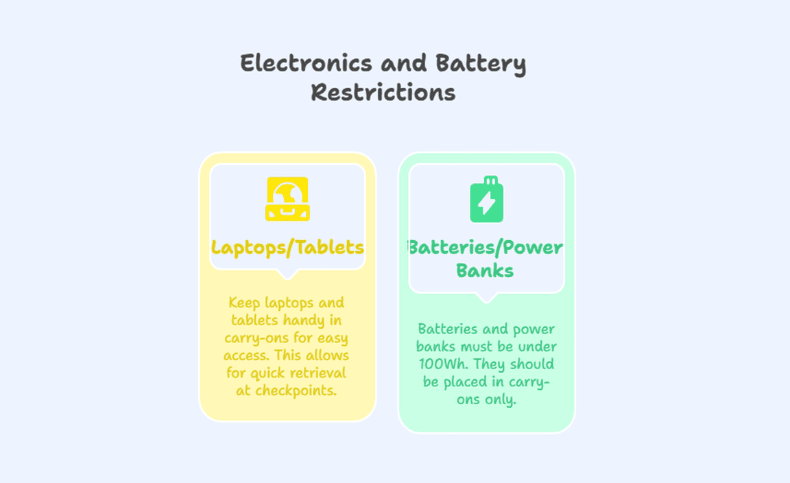Electronics and Battery Restrictions