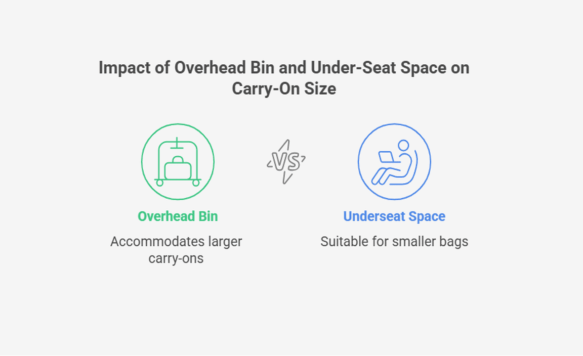 Impact of Overhead Bin and Under-Seat Space on Carry-On Size