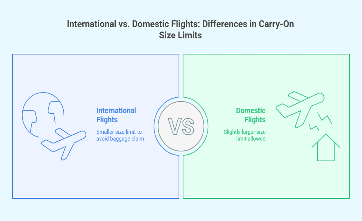 International vs. Domestic Flights Differences in Carry-On Size Limits