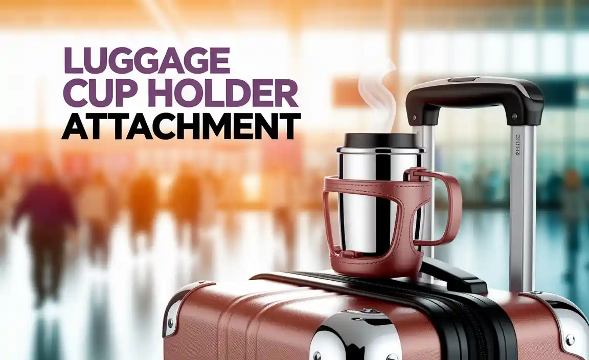 Luggage Cup Holder Attachment