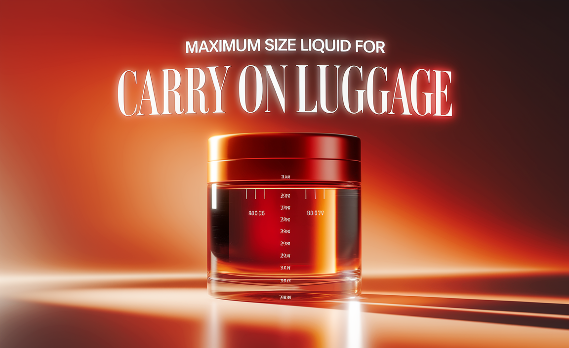 Maximum Size Liquid For Carry On Luggage