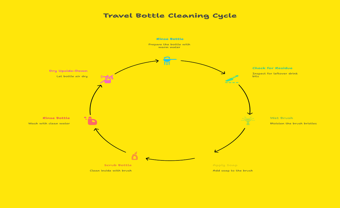 Step-by-Step Guide to Using a Travel Bottle Cleaning Brush