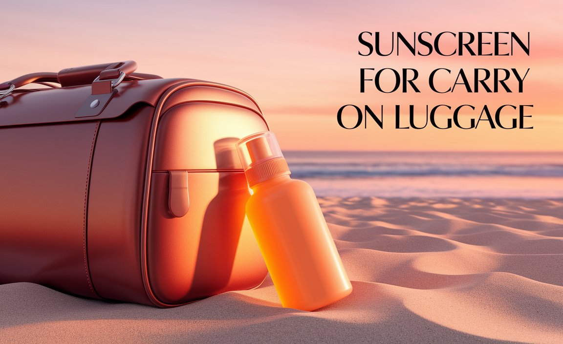 Sunscreen For Carry On Luggage
