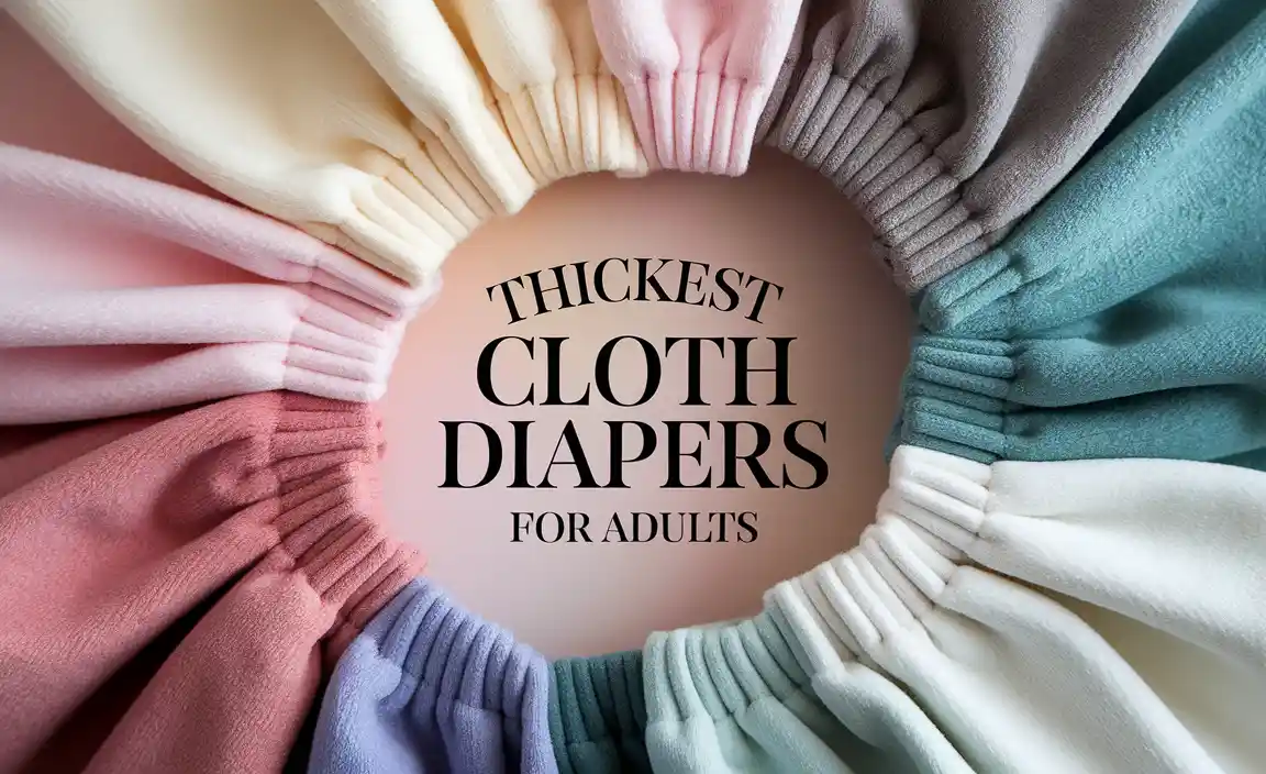 Thickest Cloth Diapers For Adults