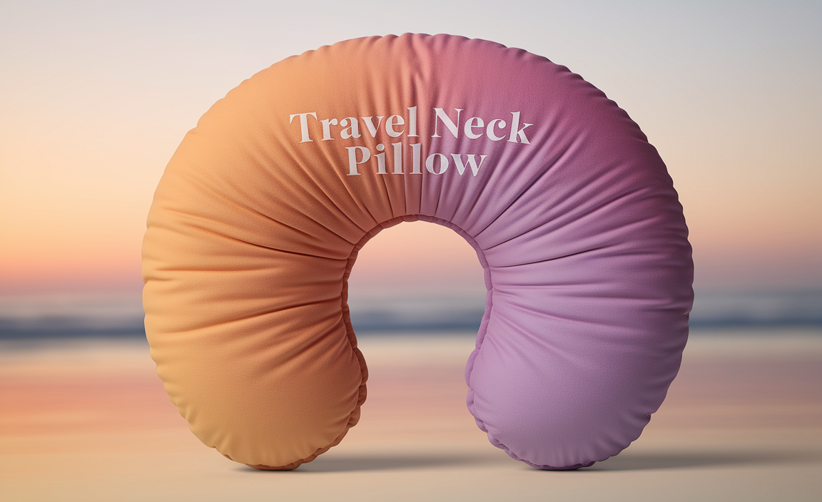 Travel Neck Pillow with Memory Foam