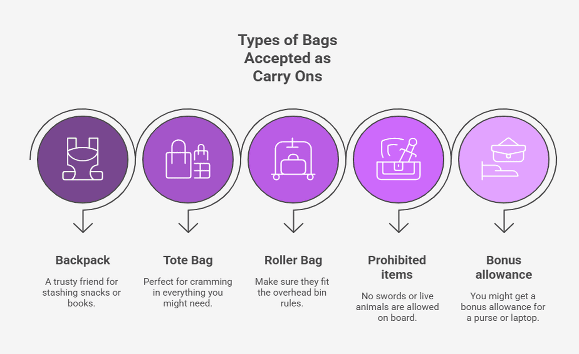 Types of Bags Accepted as Carry Ons