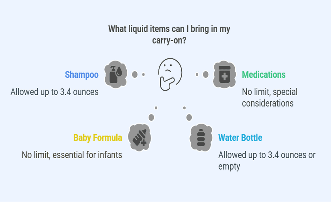 Types of Liquid Items Allowed in Carry On