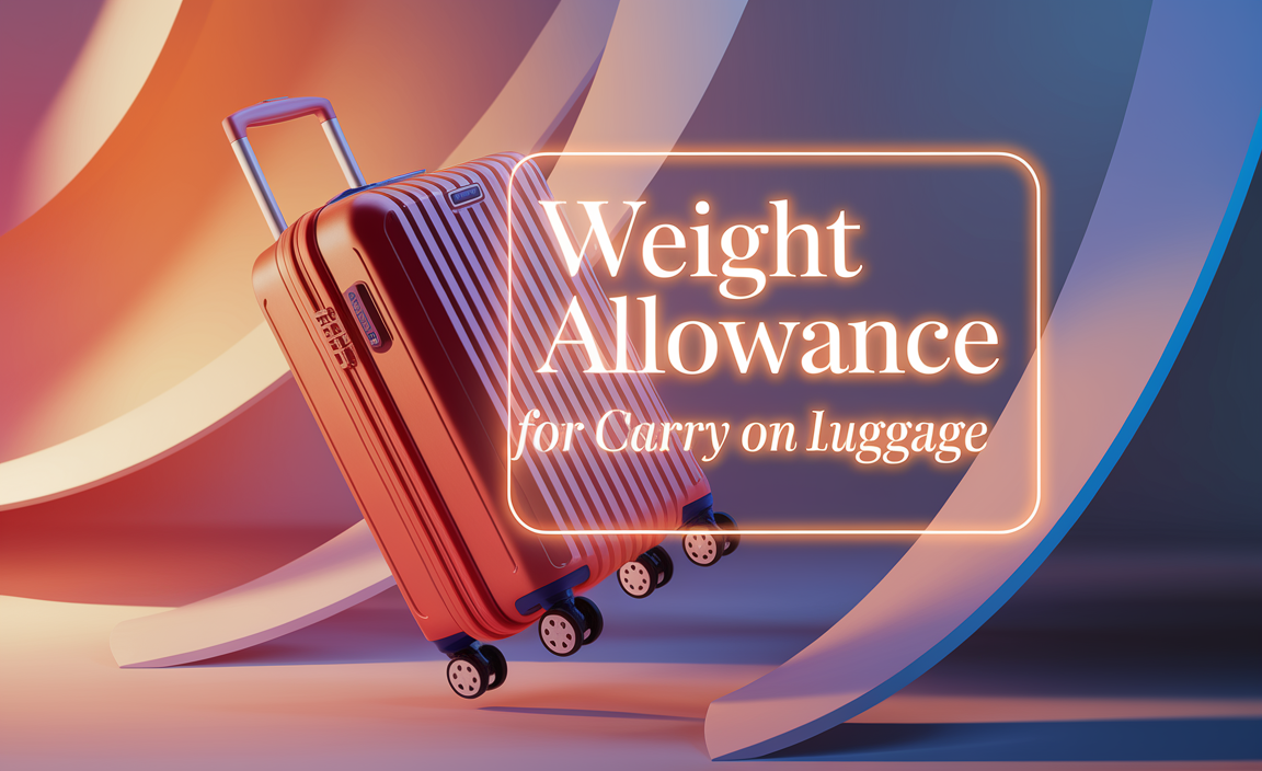 Weight Allowance For Carry On Luggage