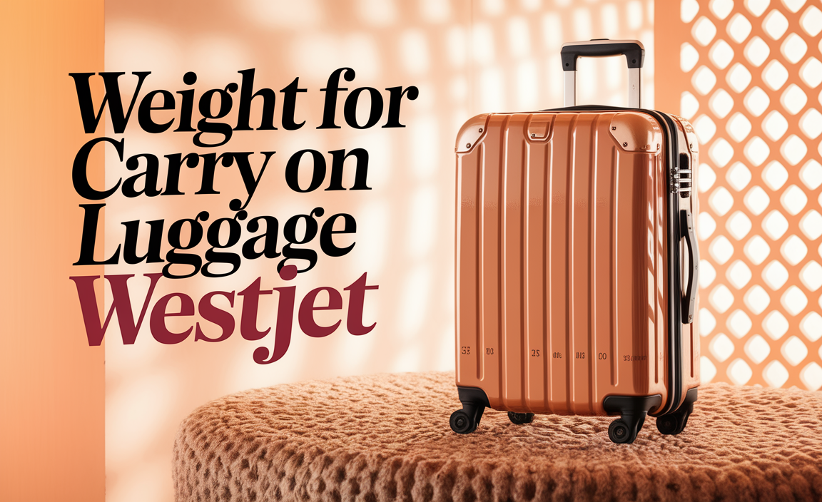 Weight For Carry On Luggage Westjet