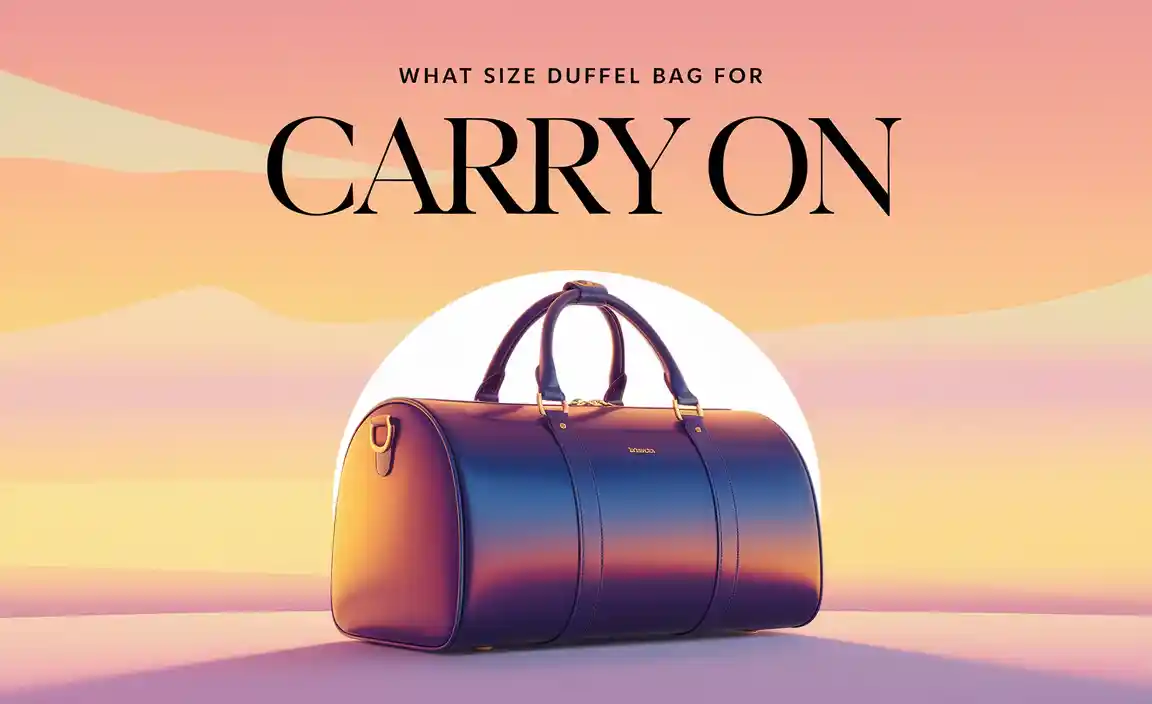 What Size Duffel Bag for Carry On