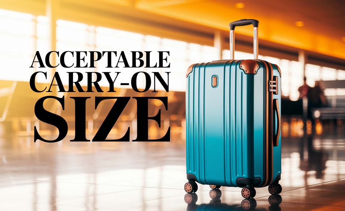 acceptable luggage size for carry on