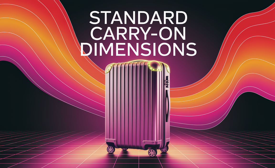 standard dimensions for carry on luggage