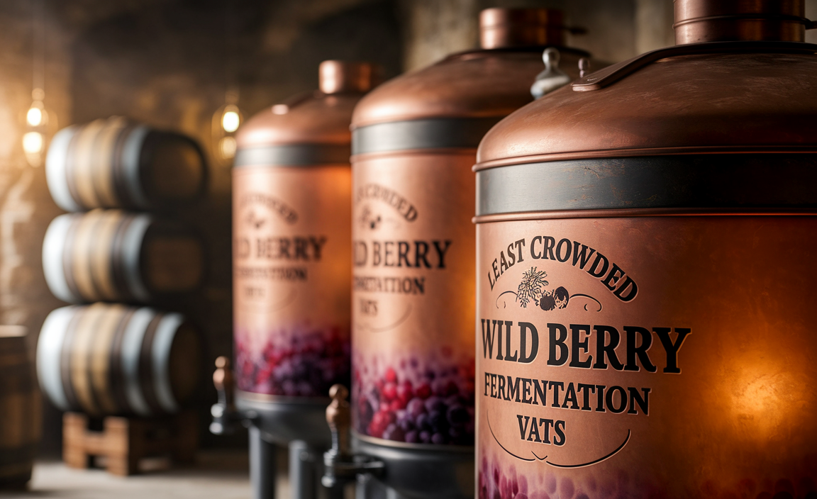 Least Crowded Wild Berry Fermentation Vats